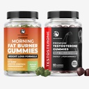 Aamu Fat Burn Gummies & Testosteroni Booster Supplement ... Test Booster Fat Burner & Metabolia Support with Green Tea & Raspberry Ketones