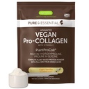 Igennus Advanced Vegan Vanilla Collagen Peptide Powder, Enhanced with Glysiini, Proline & Hydroxyproline & Cofactor C, Non GMO, kasvissyöjä Kasvispohjainen Collagen Powder Booster, 35 Servings
