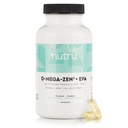 O-Mega-Zen3 +EPA Vegan Omega 3 täydennysosa - Fish Oil Alternative - Premium Marine Algal Based Omega-3 DHA ja EPA rasvahapot - Carragenan Free - 120 Softgels