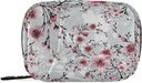 Naanle 7 päivän Cherry Blossom Pill Organizer Bag kanssa Zipper, Kannettava viikoittain tapauksessa, kompakti koko vitamiini täydentää haltija