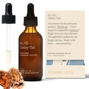 Turkey Tail Mushroom Extract - Double Extracted Fruitbody Mushroom Tincture ... Immuniteetti Booster, Hallitsee tulehdusta, rauhoittaa särkyjä, terve Ruoansulatuskyky, antioksidantteja (60 Servings)