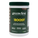 Vihreät First Boost - Kasvipohjainen proteiini & Balanced Nutrition - Superfood Shake Mix - Ei vehnää tai soijaa - Dairy-free - Vegan - Dutch Chocolate, 12.28 oz.