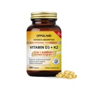 D3-vitamiini + K2 5000 IU - Liposomal Technology for Enhanced Absorption - MK-7-vitamiini K2 100mcg - tukee luun ja kalsiumin aineenvaihdunta - D3K2 täydentää miesten ja naisten - 180 Softgels