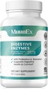 Ruoansulatuskanavan entsyymit, joissa on probiootteja - Uusi Formula for Meal Time Discomfort Relief & Bloating-Daily Enzymes - Bromelain, Papayanna Enzyme, Probiootti, Lactase Enzymes for Digestion - Vegan - 60 Ct