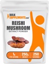 BulkSupplements.com Reishi Mushroom Extract Powder - Reishi Mushroom Powder, Supplement for Overall Well-Being - Gluteeniton, 1g per tarjoilu, 250g (8,8 oz) (Pakkaus 1)