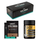 ONNIT Premium Alpha Brain Bundle - Nootropic Brain Supplement (30 Count) for Focus, Keskittyminen & Memory + Total Human Day ja yö vitamiini paketteja miehille ja naisille (30-päivä tarjonta)