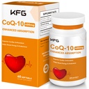 KFG CoQ10 400 mg Softgels, Coenzyme Q10 Lisäravinteet Tuki Heart Health, Cardiovascular Health, Immuno System & Cellular Energy Production, Gluteeniton