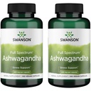Swanson Ashwagandha Powder Supplement - Ashwagandha Root edistää stressin lievittämistä ja energiaa - Ayurvedic Supplement for Natural Wellness (100 kapselia, 450 mg Each) 2 pakkaus
