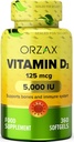 ORZAX-vitamiini D3 5000 iu (125 mikrog) 