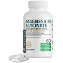 Bronson Magnesium Glycinate 400 mg Extra Strength, kasvissyöjä, kelated imeytymistä varten Hellävarainen vatsalla, ei-GMO, 60 tablettia