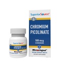 Superior Source Kromi Picolinate - Supplement Formula Supports Terve sokeriaineenvaihdunta - 500 mikrog, 50 Instant liuottaa tabletit