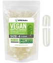 XPRS Nutra Size 4 Tyhjät kapselit - 500 Count Clear Small Tyhjä Vegaanikapselit - DIY Vihanneskapselin täyte - Täytettävä Do-It-Your Yourself Veggie Pill Caps for Lisäravinteet