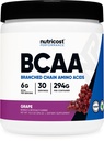 Nutricost BCAA Powder (Grape, 30 Servings) - Optimaalinen 2:1:1 suhde, kasvissyöjä, ei-GMO