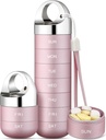 Zannaki Metal Travel Pill Organizer, Kannettava vedenpitävä Viikottainen pilleri Laatikko, Suuri alumiiniseos säiliö, BPA Ilmainen 7 päivää Päivittäinen Medicine Organizer haltija vitamiini, kalaöljy, täydentää