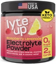 Nutriana Keto Electrolytes Powder No Sugar - Zero Carb & Zero Calorie Electrolyte Drink Mix - Sokerittomia Electrolyyttejä Hydraation Powder - Fasting Electrolytes Vadelma sitruunamehu