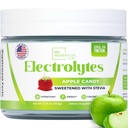 Zero Sokeri - Apple Candy Electrolytes Powder - Virkistävä Hydraation - Kofeiiniton energia kaikki luonnolliset ainesosat - Vegaani, Keto, ja Paleo - Sokerittomia Electrolyyttejä Drink Mix - 30 tarjoilua