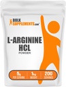 BulkSupplements.com L-arginiini HCl Powder - Typpioksidi Supplement, Arginiini Powder - Aromiton & Gluteeniton, 5 g per tarjoilu, 1kg (2,2 lbs) (Pakkaus 1)