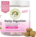Vaaleanpunainen lemmikki Organics: Probiootti purukumia koirille Ruoansulatus - 60 Count - Dog Probiootit ja digestiivinen Enzymes - Tuki Gut Health Immuuni täydentää ehkäisee koiran Ruoansulatus ongelmia