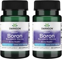 Swanson Boron Albion - Boroganic Glysiini täydentää tukee yhteinen terveys ja luun terveys - korkea imeytyminen Formula Saattaa tukea kokonaistasapaino - (60 kapselia, 6 mg Each) (2 pakkaus)