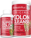 Health Plus Super Colon Cleanse (240 kapselia) & Colon Cleanse (12 Ounces/48 Servings) Bundle