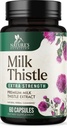Milk Thistle Extract 1000mg - Maksan Cleanse Detox & Korjaus Formula voikukkauute - Kasviperäisiä Liver Supplement - Nature Milk Thistle w/Silymarin Marianum, tukee maksan terveys - 60 kapselia