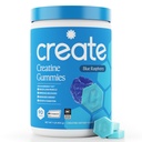 Luo Creatiini Monohydraatti Gummies miesten ja naisten, Boost Focus, vahvuus ja kestävyyttä, anti-Melting Formula, Vegan, Gluteeniton, ei-GMO, 1,5 g Creatiini per Gummy (Blue Raspberry, 90 ct)