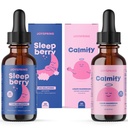 JoySpring Magnesiumsitraatti Liquid & Magnesium Glycinate ja Sleepberry Melatoniini 1MG lapsille