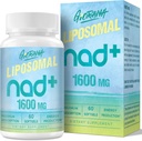 1600 MG Liposomal NAD+ Supplement, NAD+ Boosting Superior Absorption, B3-vitamiini vanhenemiseen puolustus, pitkäikäisyys, energia, korjaus, ei- GMO, 60 Softgels