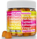 Gotu Kola Musta siemenöljy Apple Siideri Viinietikka Irlantilainen Seamoss Karpalo Ashwagandha Tart Kirsikkakurkuma Elderberry Gummies