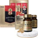 Korea Red Ginseng Extract 3000 mg ja kapselit Bundle - Saponin Hanppuri + Juuri Alkuperäinen - Natural Energy Supplements Immuunituki, Stressi Relief, Focus & Mental Clarity kanssa Ginsenosidi Rg3
