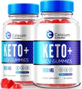 NutraRize (Pack of 2 Celsium Keto+ACV Gummies, Advanced Formula 1000MG Apple Siideri Viinietikka, Kaikki luonnolliset Keton virallinen, Celsium ruokavalion täydentää, Arvostelut (120 Gummies)