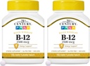 21st Century B 12 2500 mikrog Sublingual Tablets, 110 Luku (pakkaus 2)