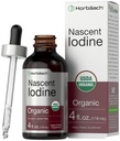 Horbaach Nascent Jodi Drops ... 4 Fl Oz... Organic Liquid Tincture Supplement...