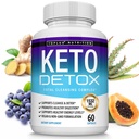 Toplux Keto Detox pillereitä Advanced Cleansing Extract 1532 Mg Natural Acai Colon Cleanser Formula, Flush Toxins & Excess Waste, miesten naisten, 60 kapselia, täydennysosa