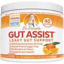 Vuotava Gut Support Powder L-Glutamiini Gut Lining Formula . Gut Assist by Dr. Danielle, Orange Flavor