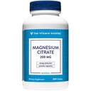 Vitamiini Shoppe Magnesium Citrate 200 mg tabletit - tehokas lihasten rentoutumista - tukee hermo-, sydän- ja lihastoiminta samalla edistää energian tuotantoa (300 tablettia)