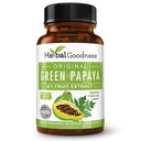 Green Papaya Fruit Extract kapselit - Organic Papaya Enzymes prebiootit ja probiootit Dgestive Health - Super digestiivinen Enzymes, Immuuni tuki - 60 kapselia, valmistettu Yhdysvalloissa