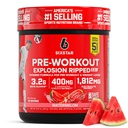 Six Star Pre-Workout Explosion, Watermelon (30 tarjoilua) - Preworkout Energy Powder Supplement for Men & Women - Preworkout Drink Mix with Creatiini & Beta Alanine - Urheiluravintotuotteet