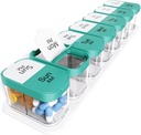 Odaro Erittäin suuri viikoittain pilleri Järjestäjä 2 Kertaa päivässä, Pill Box 7 Day Am Pm Hold Daily Medicine Vitamiini ja lisäravinteet - Syaani