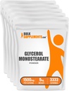 BulkSupplements.com Glyseroli Monostearate Powder - Glyseroli Powder, Glyseroli Supplement - Food Grade, Gluteeniton, 1500 mg per Serving, 5kg (11 lbs) (Pack of 5)