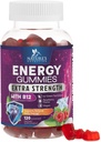 Energy Gummies 1000mcg - kanssa B12-vitamiinia, Vihreä tee luonnon kofeiini tukea, Daily Energy Gummies - Herkullinen Berry Flavor B12 puruteltava liikunta täydentää käynnissä pyöräily & urheilu - 120 purut