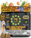 Googipet Premium 10 in 1 Koiran vitamiineja Multivitamiini purut probiootit Gut Health, koiran vitamiineja ja lisäravinteet w/Vitavan C & Glukosamiini Joint Support (Chicken & Value Flavor)