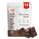 310 Nutrition All-In-One Meal Replacement Shake Powder - Plant-Based Protein Smoothie Blend w/High Fiber, Probiootit & Adaptogens - Low Carb, Vegan, Keto & Paleo Friendly - Chocolate Bliss - 14 Srv