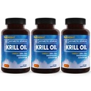 BioEmblem 3 Pack Antarktis Krill Oil 1000mg Softgels, Omega-3s Oil korkea EPA + DHA, Astaksantiini, ja Fospholipids, Tukee aivojen terveys, 180 Count non-GMO, Gluteeniton, 90 päivän tarjonta