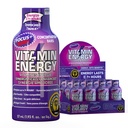 Vitamiini Energy Focus+ Extra Strength Energy Shot Berry 12 pakkaus, 260 mg luonnollinen kofeiini, B-vitamiinit, CoQ10, Aminohapot, tarkennus, tuottavuus ja selkeys, nollasokeri, gluteeniton, 1,93 fl oz