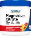 Nutricost Magnesiumsitraattijauhe (Fruit Punch, 250 Gram)