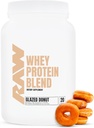 RAW Whey Protein Powder Blend, Glazed Donut (20 Servings) - Grass-Fed mikrosuodatettu proteiini Isolate lihasten kasvua & Recovery - Pre & Post harjoitus Urheilu ravitsemus täydentää miesten & naisten