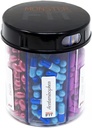 Monster Jr Supplement Pill Dispenser - Pitää pieniä keskikokoisia lääkkeitä vitamiineja ja helposti erota yksi kontti sisältää osasto etiketit (1 pakkaus)