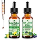 Cortisol Detox + Iron Supplement naisten, miesten, Vegan, ei GMO