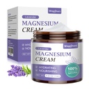 Magnesium Cream for Sleep - Natural Uutinen Magnesium Lotion for Pain & Leg Cramps, Lihas rentoutuminen, Rauhallinen - Yöllinen Body Butter for Deep Hydration - Turvallinen lapsille (Laventeli)